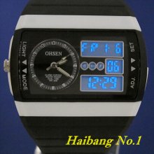 Ohsen Led Digital Analog Summer Diver Mens Quartz Sport Quartz Watch Ad1305