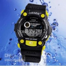 Ohsen Led Unisex Luxury Men Sport Digital 7900 Dive Candy Jelly Mult