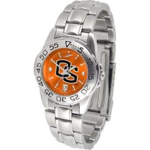 Oregon State Beavers Ladies Stainless Steel Dress Watch