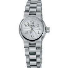 Oris Luxury Ladies Swiss Watch Tt1 Date Silver Steel Bracelet 58375244161-mb