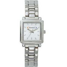 Pedre Women`s White Dial Dynasty Metal Watch W/ Stainless Steel Bracelet