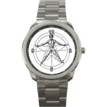 Pentagram Sport Metal Watch Iw610 - Gray - Stainless Steel