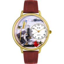 Personalized Science Teacher Unisex Watch - Gold