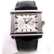 Philippe Charriol Ladies Actor Diamond Watch Leather Band, Cah-81-2-81-h021