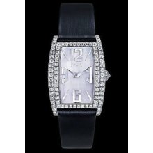 Piaget Limelight Tonneau Medium White Gold Diamond Watch G0A32091