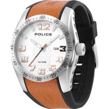 Police Men White Face Topgear 100 M Pl-12557js-04c