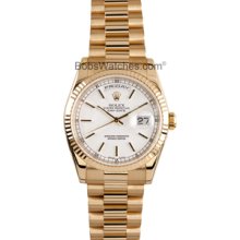 Pre-Owned Rolex President Gold Day-Date 118238 Mens