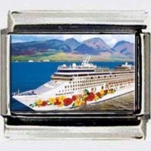 PRIDE OF HAWAII CRUISE SHIP 9mm Italian Photo Charms