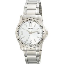 Pulsar By Seiko Menâ€™s Date Calendar Watch Stainless Steel Pxh613