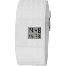 Puma Unisex White Cell Digital Watch