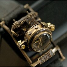 Pure handmade braclet type handcraft watch MECH 3 for steampunk grunge art lover