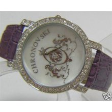 Purple Iced Bling Designer Mens Womens Watches Ft8