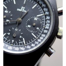 Pvd Zenith Pilot's Chronograph Watch Cal. 146ph Mans Watch