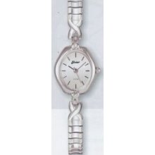 Quartzline Classic Ladies Silver 3 Atm Watch With Slash Hour Marker