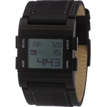 Quiksilver Men's Digital Watch M029al-Abk With Leather Strap