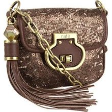 rafe NEW YORK Bronze 60152854-BRONZE Rafe New York Roxy Matte Sequins Linen 70'S Mini Swing Bag Bronze