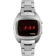 Rare Fossil Jr 8852 Led Digital Watch In Tin