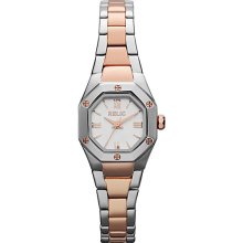 Relic Ainsley Micro - Steel/ Rosegold 2tone Bracelet Watch Rose Gold Multi - Relic Watches