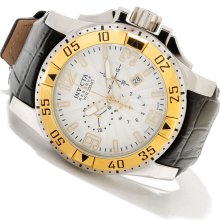 Reserve Excursion Chronograph Stainless Steel Case Leather Bracelet Si