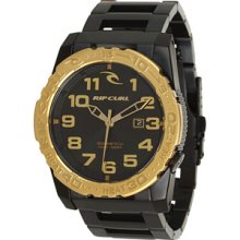 Rip Curl Cortez 2 XL SS Heat Bezel Watch Midnight Gold, One Size