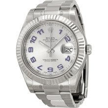 Rolex Datejust Ii Automatic Rhodium Dial Stainless Steel Mens Watch 116334rblao