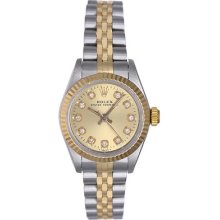 Rolex Ladies Oyster Perpetual 2-tone Watch 76193