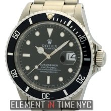 Rolex Submariner Stainless Steel T Swiss Dial W Serial Circa 1995