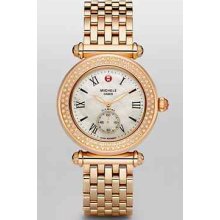 Rose Gold Caber Diamond Michele Watch