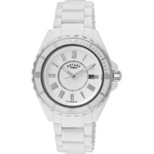 Rotary Men's White Ceramic Watch ...