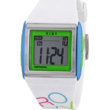 Roxy Ladies Crushin Digital Watch W222drwht With Polyurethane Strap