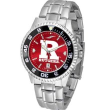 Rutgers Scarlet Knights Mens Competitor Anochrome Watch