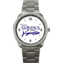 Sale Sharks English Rugby Club Logo Sport Metal Watch