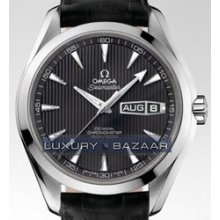 Seamaster Aqua Terra Annual Calendar (SS / Teck-Grey / Strap)