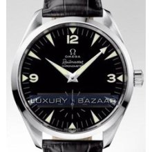 Seamaster Railmaster XXL Chronometer (WG / Black Enamel / Strap)