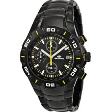 Seapro Classic Black Dial Chronograph Black Pvd Stainless Steel Mens Watch