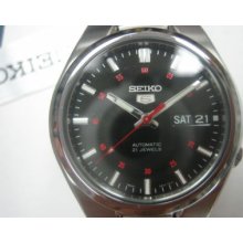 Seiko 5 Original Japan Men's Watch Automatic 21 Jewels Stainless S See-thr Mov