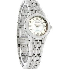 Seiko Le Grand Sport Ladies Diamond Mop Stainless Steel Dress Watch Sxda53