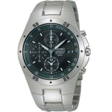 Seiko Mens Titanium Chronograph 100m Quartz Dress Watch Snd419 Snd419p Snd419p1