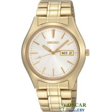 Seiko Neo Classic Sgga68p1 - Gold Plated - Men's Watch 2 Years Warranty