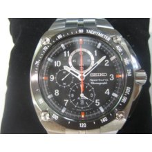 Seiko Sportura Japan Men's Chrono Alarm All Stainless S Sapphire Original