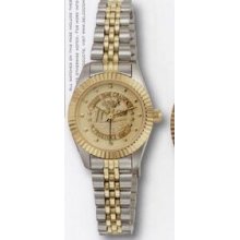 Selco Geneve Ladies` Two Tone Mustang Medallion Watch