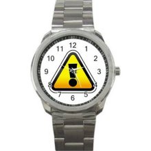 Signs Vol 1 Unisex Silver-Tone Sports Metal Watch 01