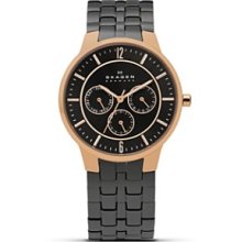 Skagen Line Extensions Bronze Steel Link Watch, 38mm