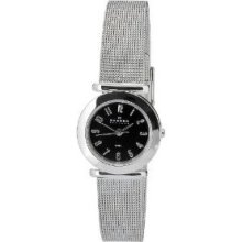 Skagen Women's O107sssb3 Quartz Stainless Steel Black Dial Watch