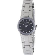 Skagen Women's Steel Black Dial Stainless Steel Watch 430XSSXBD - 430X