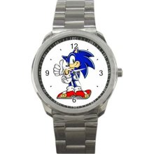 Sonic The Hedgehog Sport Metal Watch IwB439 - Gray - Metal - cartoon