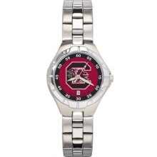 South Carolina Gamecock Pro II Women's Stainless Steel Bracelet Watch