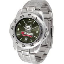 South Dakota Coyotes Sport Steel Band Ano-Chrome Men's Watch