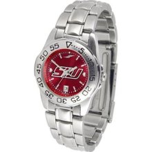 Southern Illinois University Ladies Stainless Steel Dress Watch