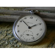 Soviet watch Russian watch MOLNIJA Men's Pocket watch USSR Working